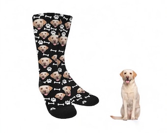 Socken Personalisiert mit deinem Tier | Socken mit deiner Katze oder deinem Hund | Andenken an deine Liebsten | Hundesocken | Katzensocken