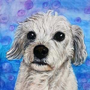Ritratto di animale domestico dipinto a mano personalizzato, ritratto di cane, gatto, dipinto originale ad acquerello da foto, ricordo personalizzato per animale domestico, regalo per gli amanti degli animali domestici