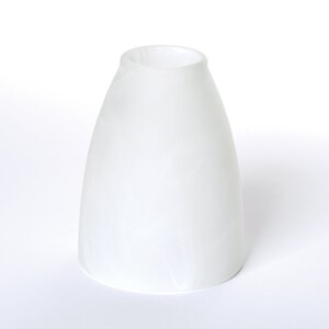 Glas Lampenschirm Ersatzglas für E14 Fassung Lochmaß 30 mm alabaster Bild 4