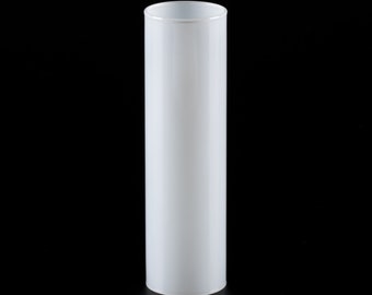 Douille de bougie en verre 100 mm ø28mm blanc pour bougeoir E14 lustre cache-bougie douille de douille