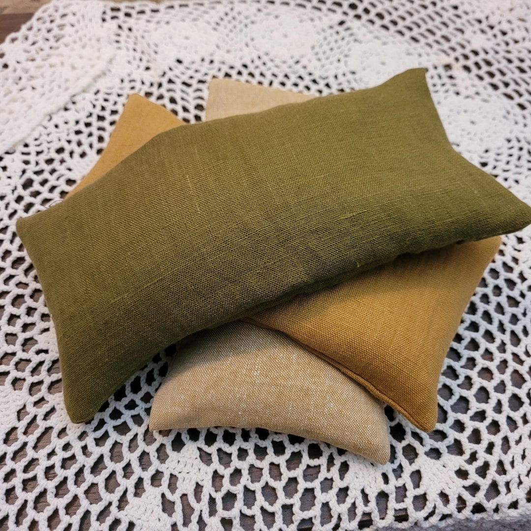 Organic Linen EYE PILLOW, Microwave Herbal Hot Packs, Cold Packs, Pain, Gift Ideas, Essential