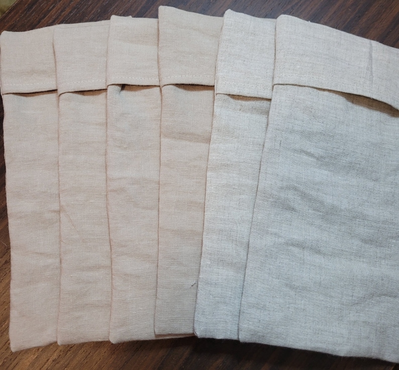 Linen Eye Pillow Cover, Replacement Eye Pillow Cover, Organic Washable