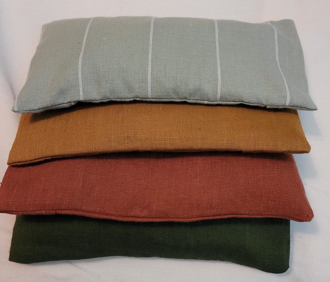 Linen Organic Eye Pillow, Hot/cold Therapy, Aromatherapy, Essential Oil