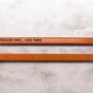 Carpenter Pencil Pack - Messen Sie einmal, Cuss zweimal, Erwachsenen Humor, Knebel Geschenk Bild 2