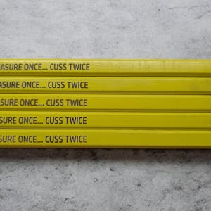 Carpenter Pencil Pack - Messen Sie einmal, Cuss zweimal, Erwachsenen Humor, Knebel Geschenk Bild 8