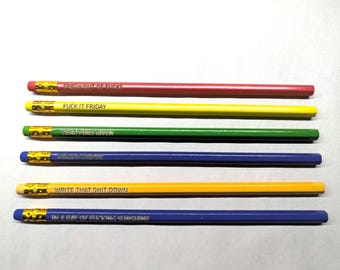 Adult Themed Pencil Set - F*ck it Friday