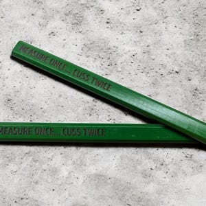 Carpenter Pencil Pack - Messen Sie einmal, Cuss zweimal, Erwachsenen Humor, Knebel Geschenk Bild 4