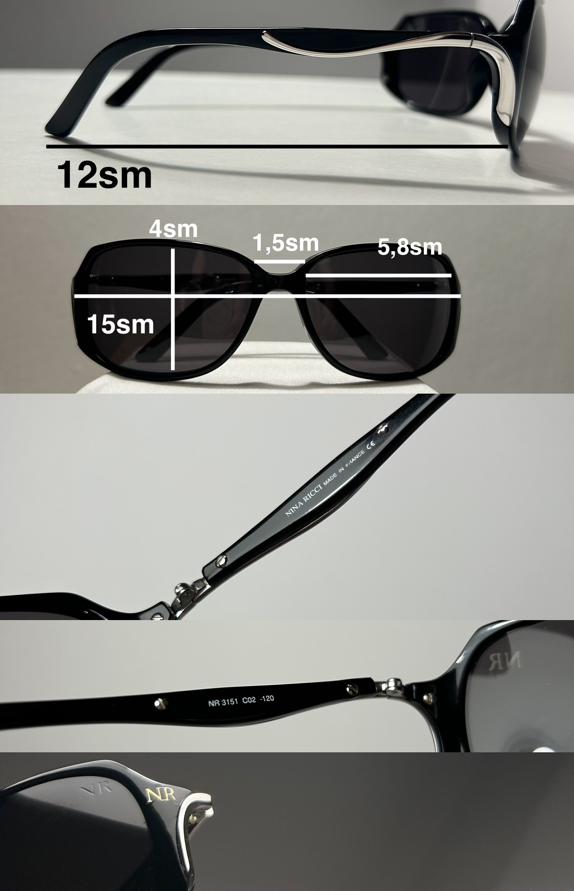 小物 OLD NINA RICCI PARIS SUNGLASSES s-l1600-4_520675b0-2327-4ab3-