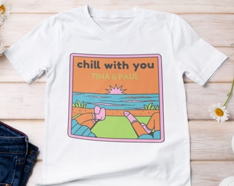 Personalized T-shirt for couples, friends or family, T-shirt as a gift for loved ones, Personalized names