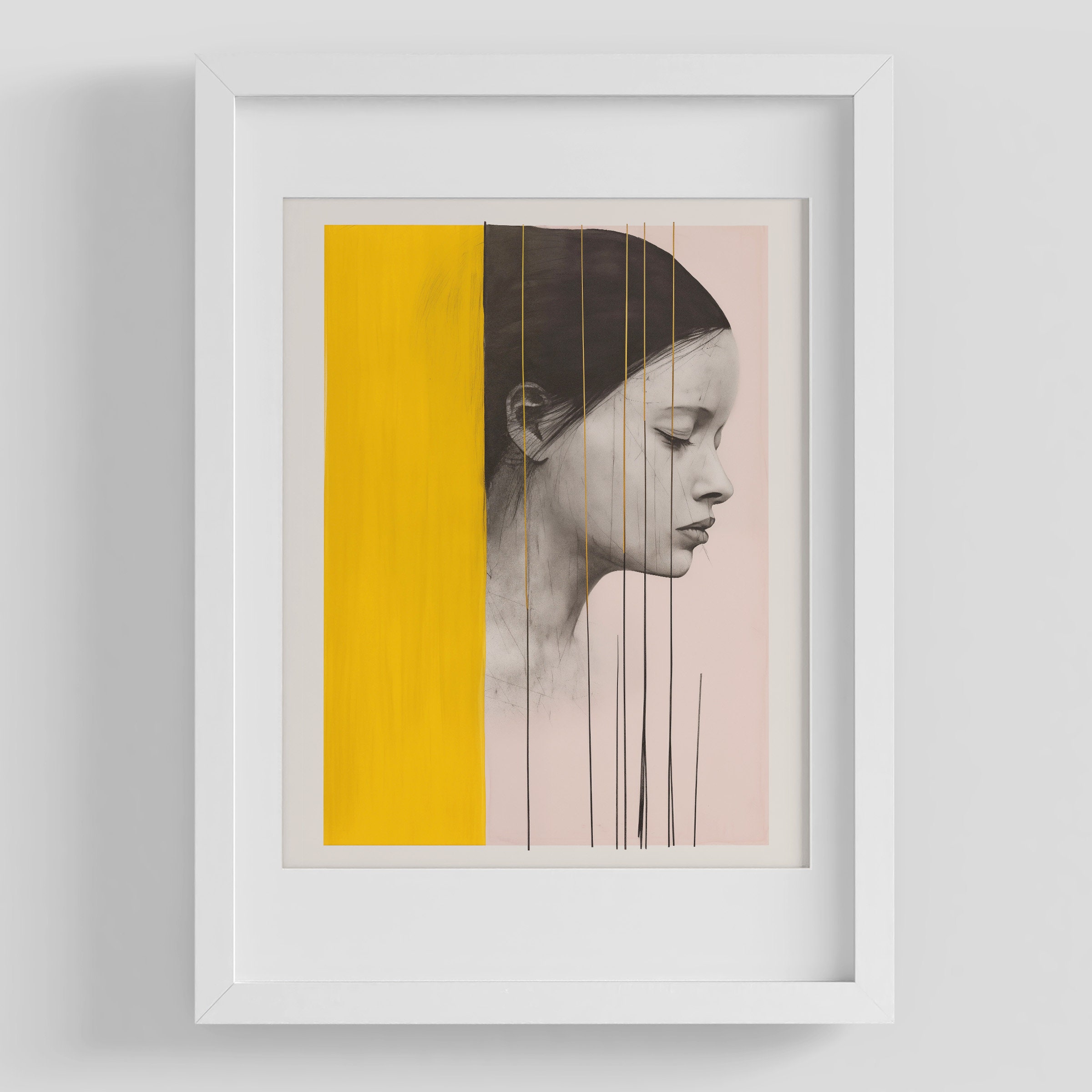 Hygge Printable Fun Quirky Wall Decor MCM Art Download in Muted Colors