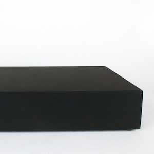 Wooden base for scale models, scenes, and dioramas – Matte black base for model making and scenery. Size 12x20x3 cm.