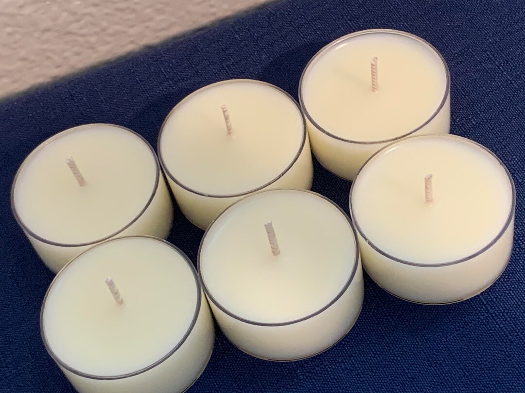 Soy Tea Light Candles Set of 6 Etsy