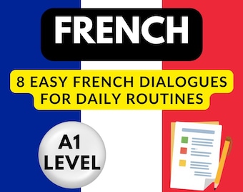 Beginner Frans Dialogen A1 Gesprekoefening Afdrukbare werkbladen Woordenschatoefeningen Leren met rollenspel