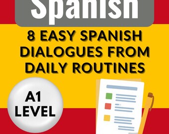 Spaans rollenspelscript voor beginners, pdf-niveau A1: woordenschat en oefendialogen voor communicatie