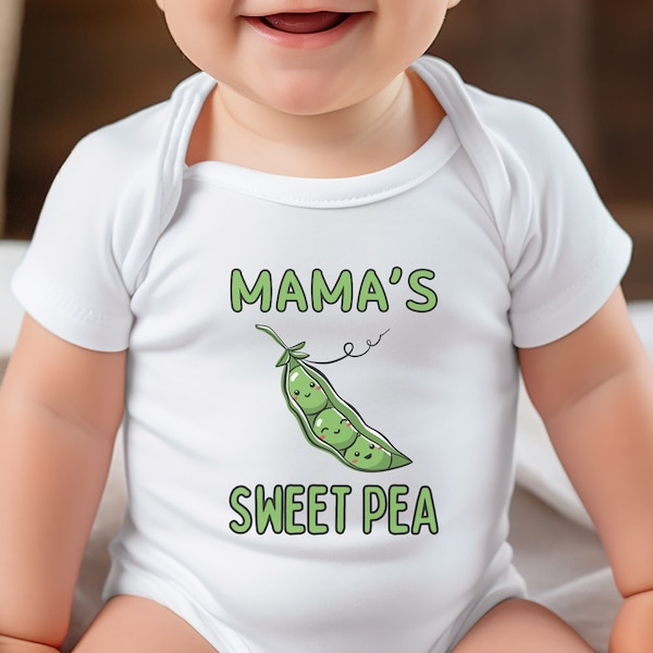 Mama's Sweet Pea Baby Shirt, Sweet Pea Baby Bodysuit, Baby Shower Gift, Baby Pea Shirt, Mother's Day Gift, Newborn Gift, Newborn Pea Shirt