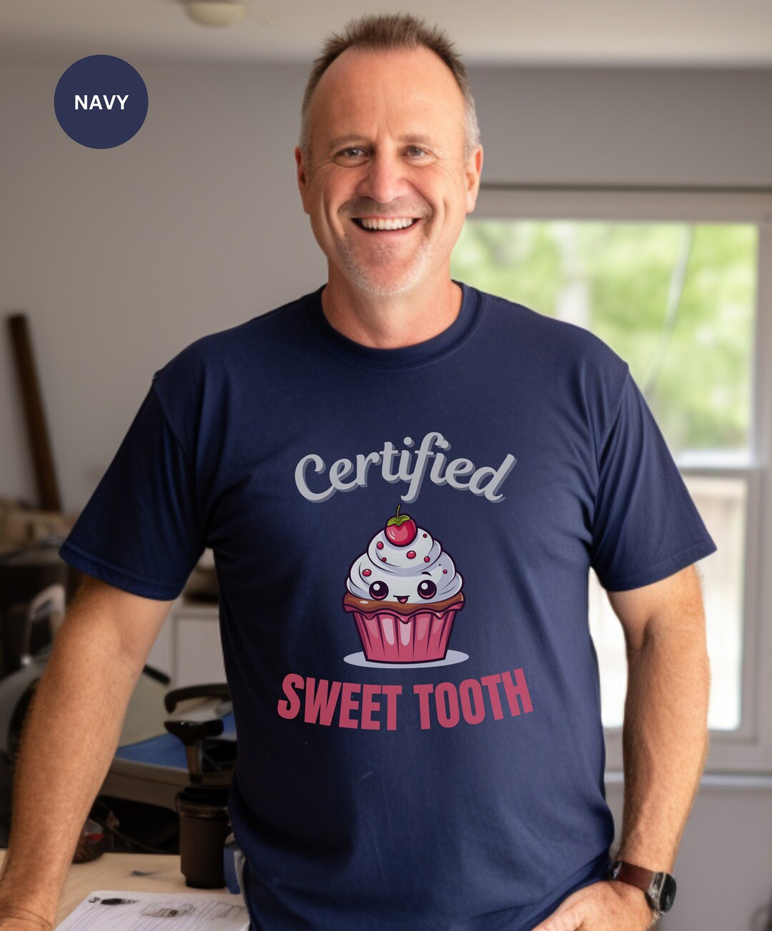 Certified Sweet Tooth Tshirt, Dessert Lover Shirt, Cupcakes Tshirt