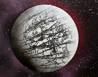 Custom Spray-Painted Planets