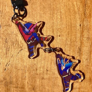 Kamen Rider Build and Cross-Z Keychain - Single-sided Dangle Keychain - Kamen Rider 2017-2018