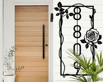 Custom Metal House Number Sign | Personalized Address Plaque | Modern Metal House Numbers | House Number Sign | Personalized Gift