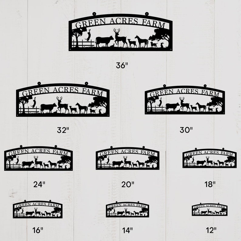 Waterjet Signs Custom Farm Metal Sign: Heavy Duty Steel, Farmhouse Decor - Etsy