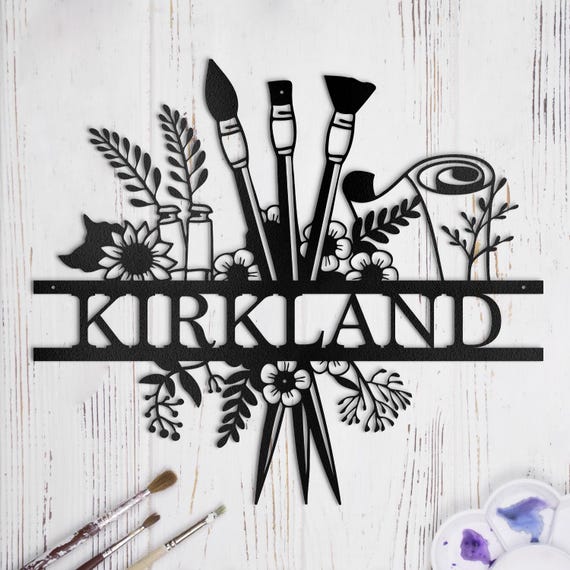Custom Metal Art Studio Sign: Personalized Artist Name