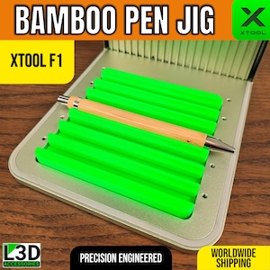 xTool F1 Bamboo Pen Engraving Jig: Round Retractable Pens