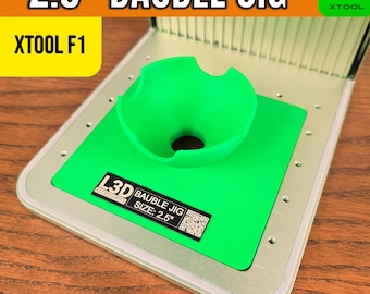 xTool F1 Bauble Jig: 2.5-Inch Laser Engraving Positioning