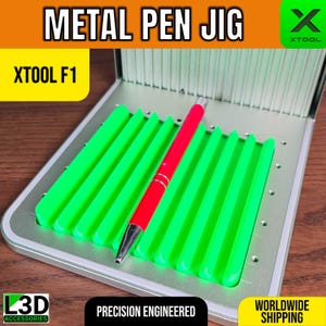 xTool F1/F1 Lite Metal Pen Engraving Jig: 3D-Printed Alignment Tool