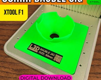 xTool F1 Bauble Jig File: 60mm Engraving Tool (Digital Download)