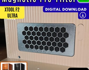 Magnetic Pre Filter STL for xTool F2 Ultra (DIGITAL DOWNLOAD)