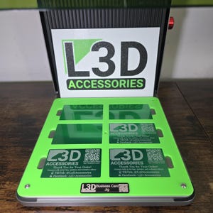 Téléchargement numérique - 6 emplacements pour carte de visite pour graveur laser xTool F1 Ultra | Outil de gravure de carte précis