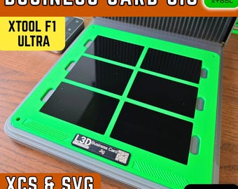 xTool F1/F2 Ultra Business Card Jig: Precision Laser Engraving Holder