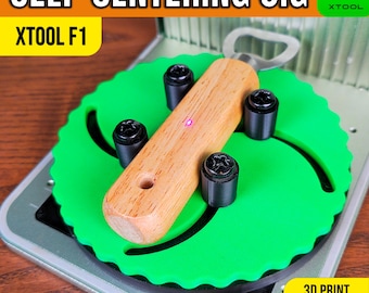Digital Download – Self-Centering Jig for xTool F1 | Original STL File for Precision Engraving