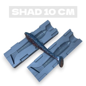 10/12.5 cm – Shad mold for soft lure – DIY plastisol injection