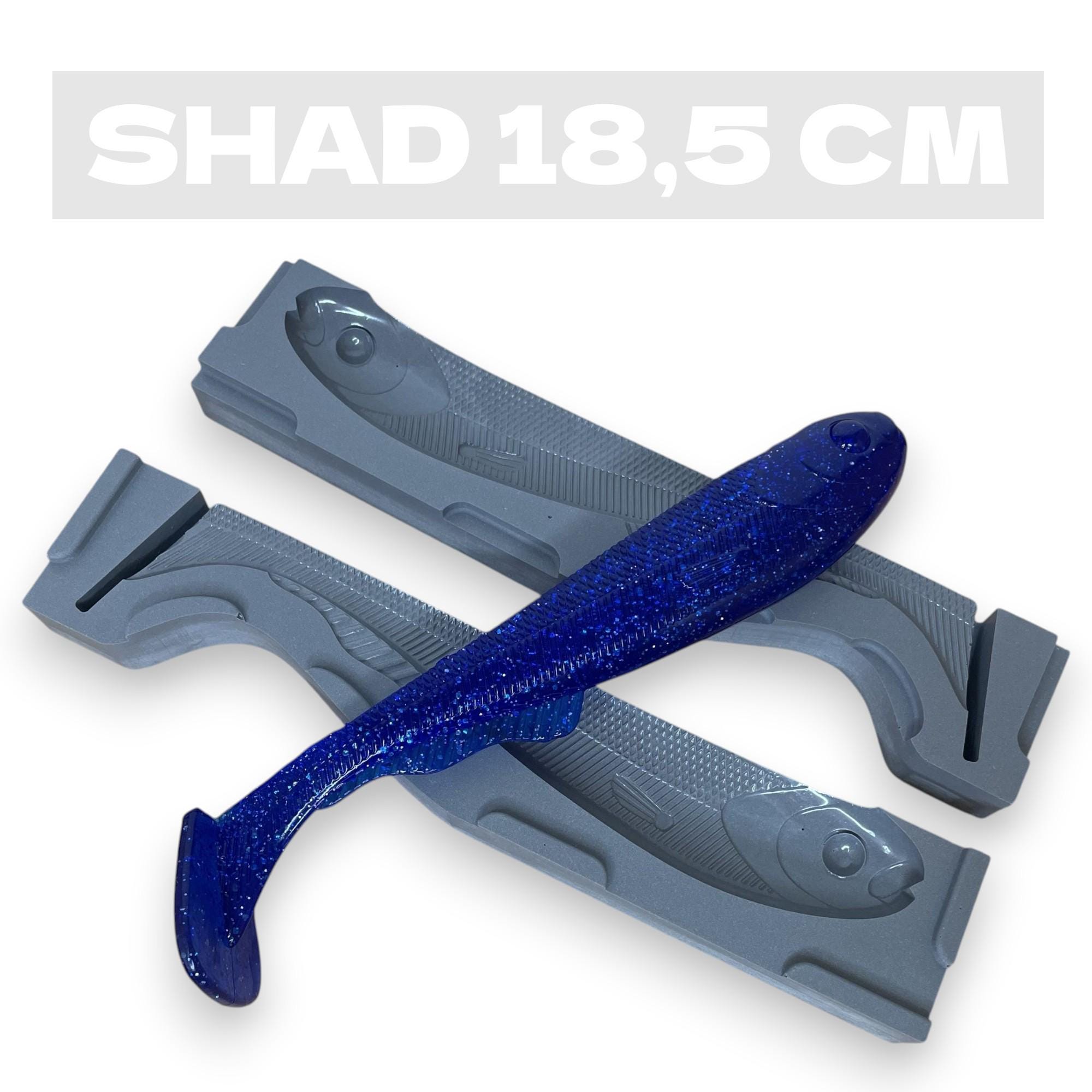 Moule Pour Leurres Souples Shad 18,5 Cm - Fabrication DIY, Pêche Gros Carnassiers