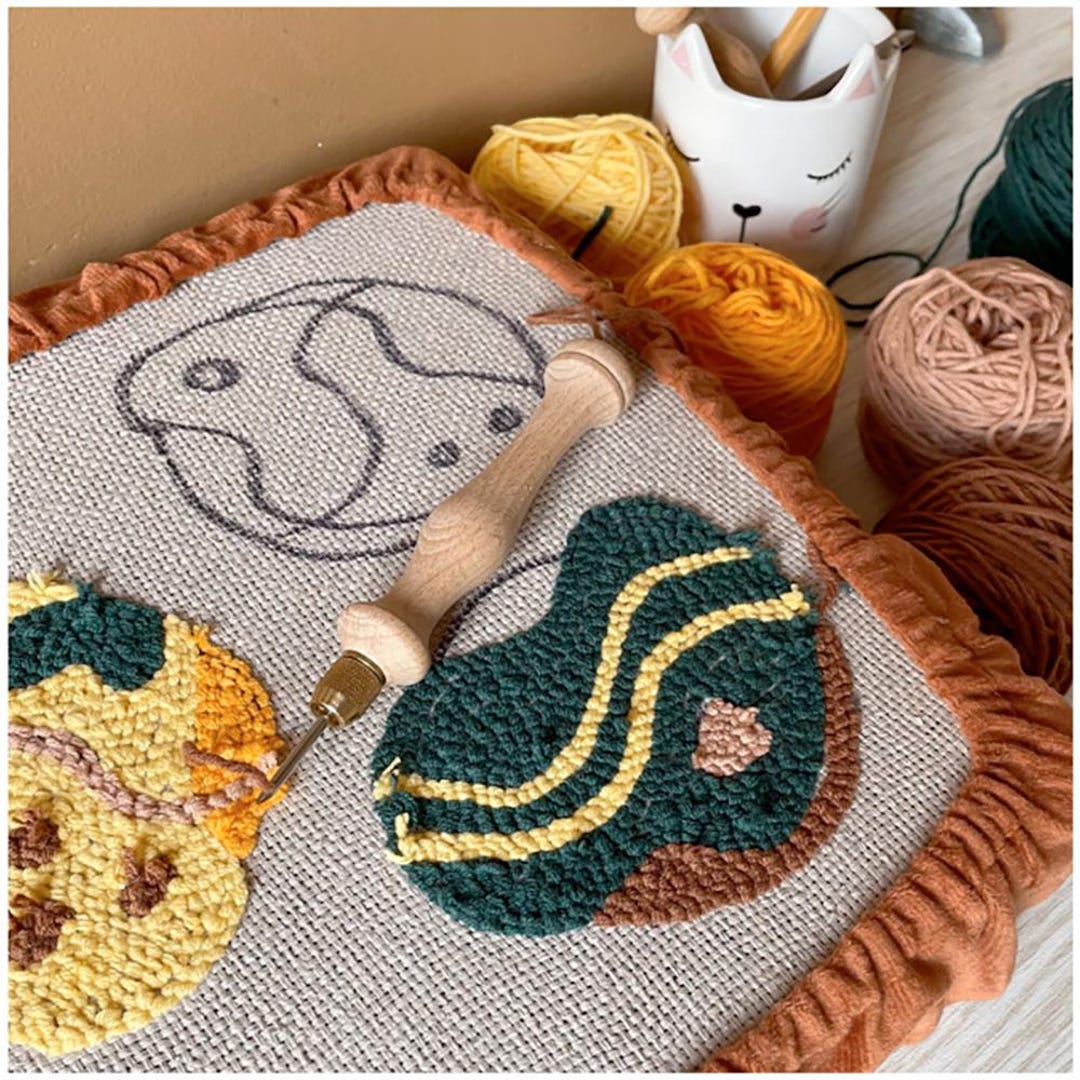 Punch Needle KIT | Beginner's Mug Rug - Etsy