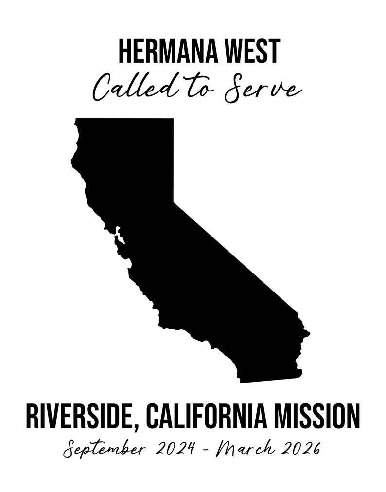 Custom Missionary Display Art Called to Serve Mission 11x14 Digital