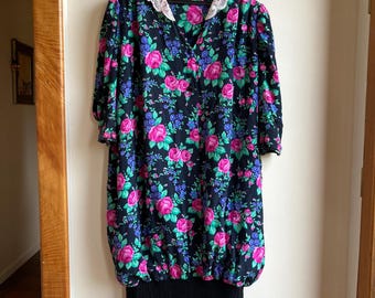 Vintage 1950s Printed Dress