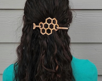 Honey Comb, Bee Hive Decorative Hair Pin