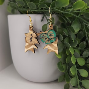 Korok Swinging Earrings, w/ Custom pick Face