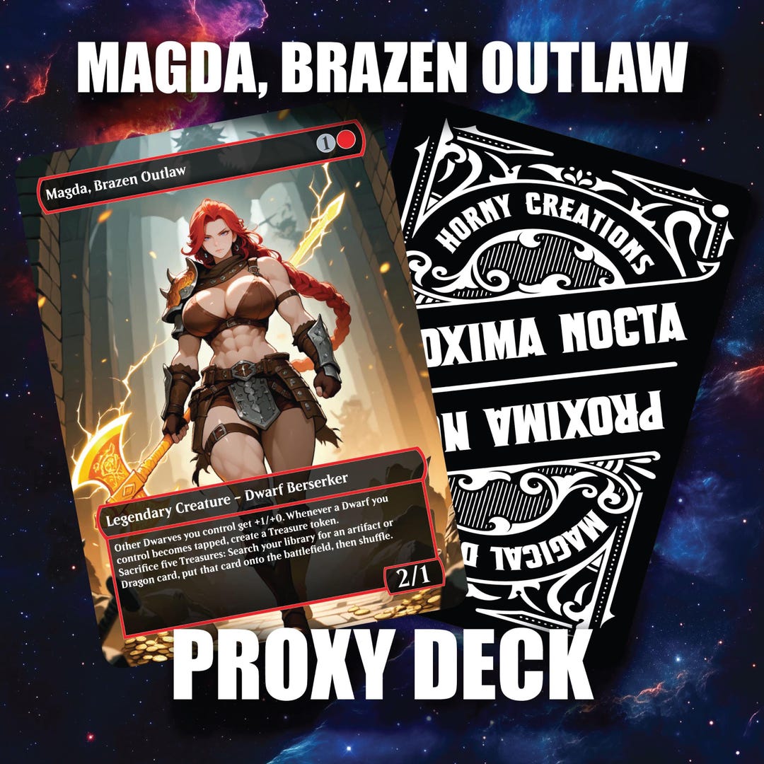 Sexy Redhead Proxy Deck – Magda, Brazen Outlaw Commander