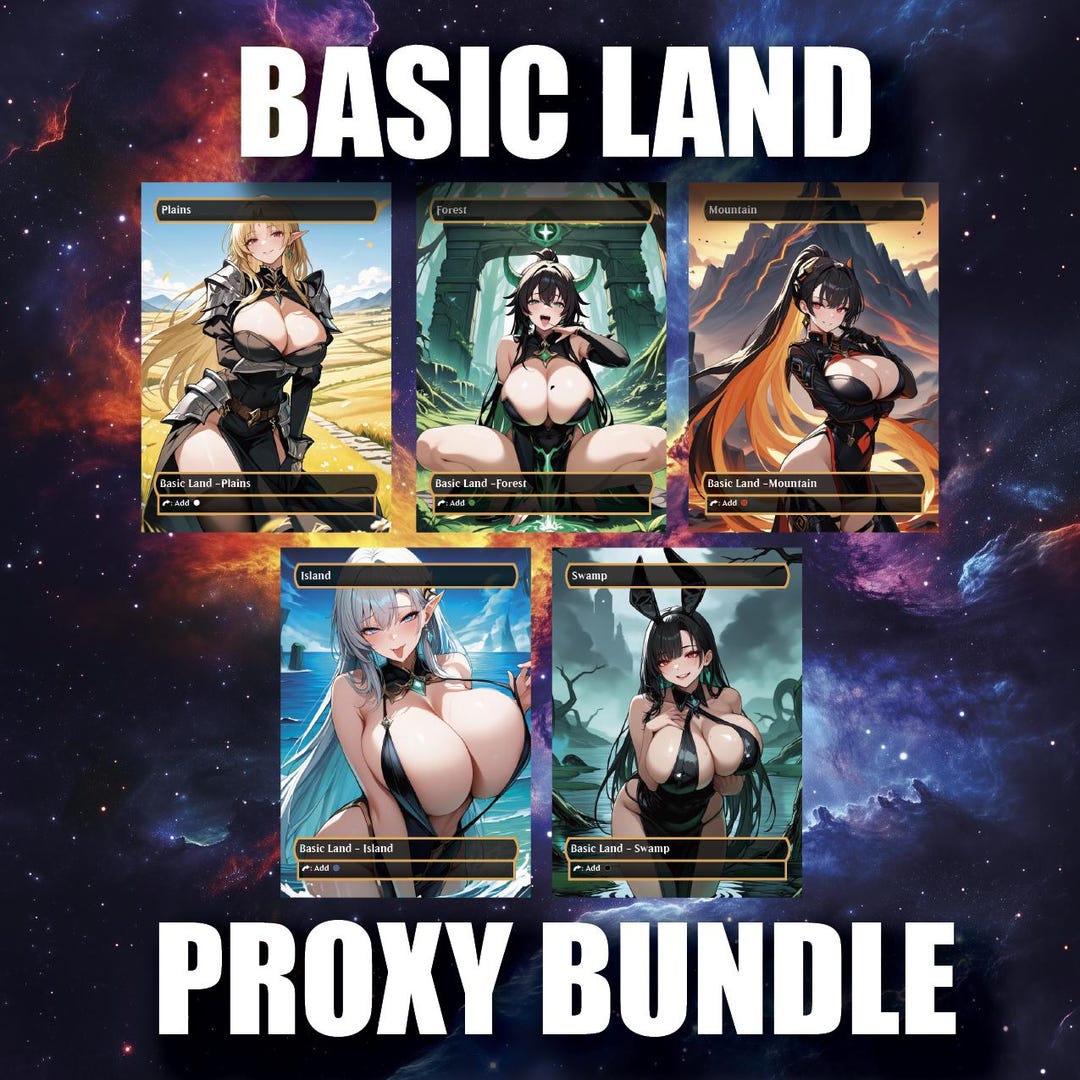 Spicy Basic Land Proxy Bundle | Spice up Your Mana Base - Etsy