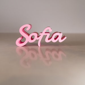 Personalisiertes 3D gedrucktes Namensschild | Benutzerdefinierte Schreibtisch oder Regal Dekor | Einzigartige Namensteller | Personalisiertes Geschenk für Zuhause oder das Büro