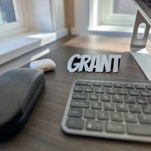 Personalized 3D Printed Name Sign | Custom Desk Office Decor | Unique Name Plate Gift | Customizable Office Decor