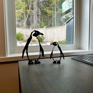 Elegant Penguin Sculpture | 3D Printed Art | Modern Home Decor | Unique