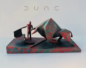 DUNE 2021 Statue, DUNE movie STATUE, Matador Gifted Figurine, Gift for Dune Movies Lovers