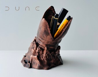 DUNE Office Supplies PENCIL HOLDER, Sandworm Desk Figurine & Decorative Objects Movie Themed Pen Holder