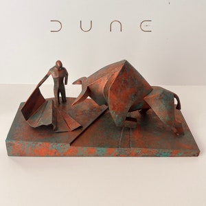 Customizable 3d DUNE MOVIE FIGURINE, Personalized 2021 Matador Statue Sculpture for Desk Decoration