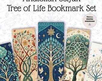 Seljuk Tree of Life Bookmark: Islamic Geometric Art