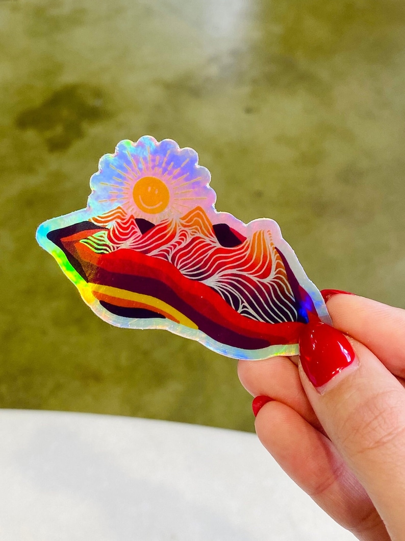 HAPPY MTN. STICKER 2.0 - Etsy